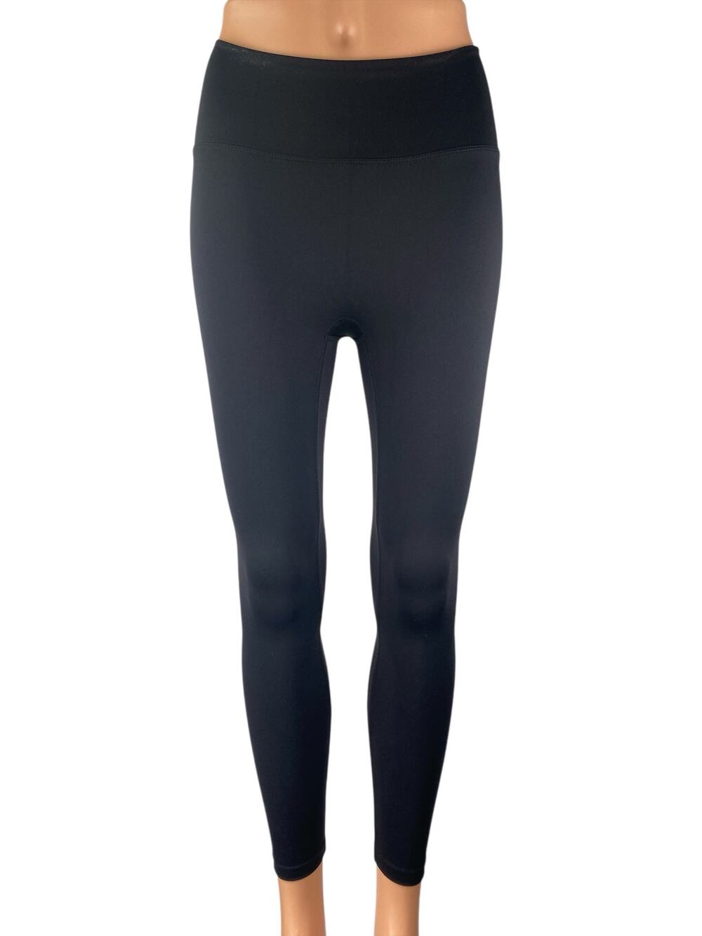 NEW Berlook Black Mid Rise Cinch Back Yoga Workout Athletic Leggings Pants Sz XS